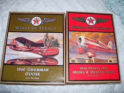 Lot Of 2 Wings Of Texaco Diecast Airplanes New In The Box • $24