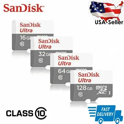 SanDisk Micro SD Card 16GB 32GB 64GB 128GB TF Class 10 Android Nintendo Samsung • $12.99