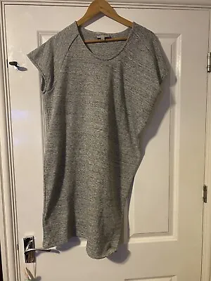 Mary Portas Size 8 Oversized Grey Asymmetric Sweatshirt Tunic Dress • $12.33