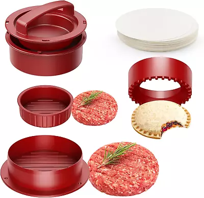 Hamburger Press 4-In-1 Burger Press Patty Maker Slider Stuffed Burgers Sandwic • $19.77