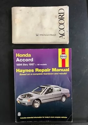 1996 Honda Accord Owner Manual + Haynes Repair Manual • $10