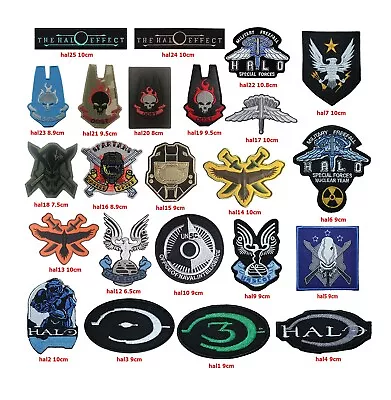 HALO Patches Embroidered Badges Sew On/Iron On • £3.99
