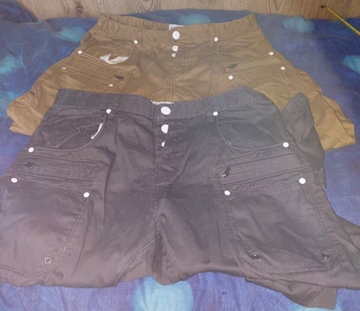 £19.99 • Buy Men's Twisted/enginered 55 Soul **PAIR** Of Cargo Pants Cotton Size W34  X L32 