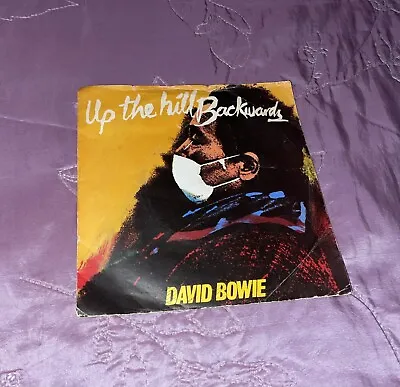 David Bowie - Up The Hill Backwards / Crystal Japan 7” Vinyl (1981) VG • £3