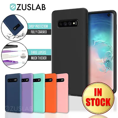 $8.95 • Buy For Samsung Galaxy S10 5G S10E Plus S9 S8 Plus ZUSLAB Soft Silicone Case Cover