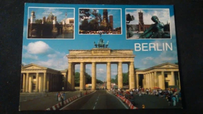 £0.87 • Buy Beautiful Multi-picture Postcard Berlin Brandenburg Gate Castle Bridge Town Hall Ung. 1995 Bw206