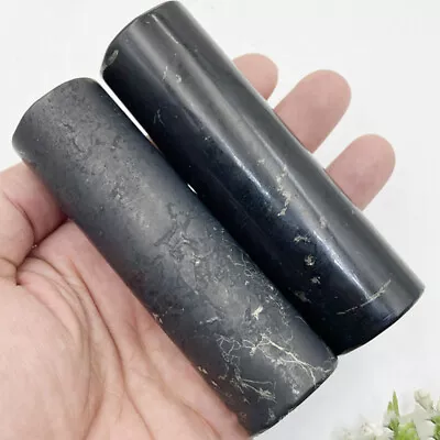 Shungite Rods Cylinders Harmonizers EMF Protection Unpolished Natural Stone • $36.24