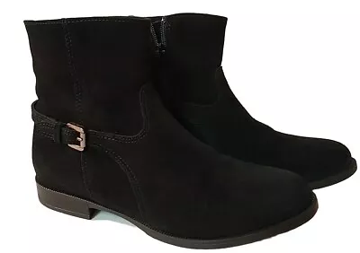 La Canadienne Women's Black Suede Boots Size 7.5- # 33820 - Lavorazion Artigiana • $42.99