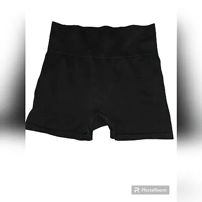 VICTORIA'S SECRET PINK Seamless Active High Waist Yoga Shorts Women's S Black • $8