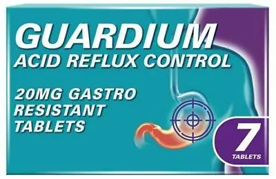 GUARDIUM Tablets Heartburn And Acid Reflux Control By Gaviscon**Free Delivery** • £8.29