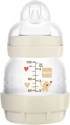 MAM Easy Start Self Sterilising Anti-Colic Bottle 1 X 130 Ml Baby Bottle With • £13.56