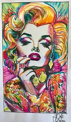 Dali/Count Acrylic On Cardboard 13 X 21 Cm  Marilyn Monroe  • $10.65
