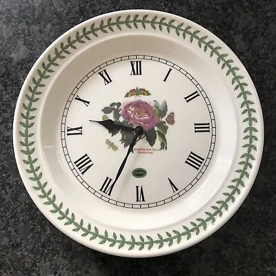 £27 • Buy Portmeirion Botanic Garden Shrubby Peony Wall Clock New Boxed