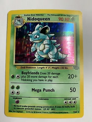 $5 • Buy Pokémon TCG Nidoqueen Jungle 7/64 Holo Unlimited Holo Rare