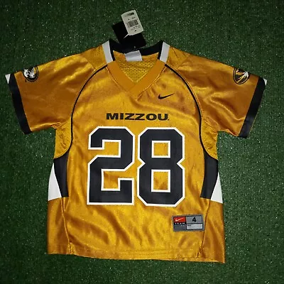 NEW University Of Missouri Tigers Jersey Football  Mizzou Kids Youth 4T (Boys 4) • $24.99