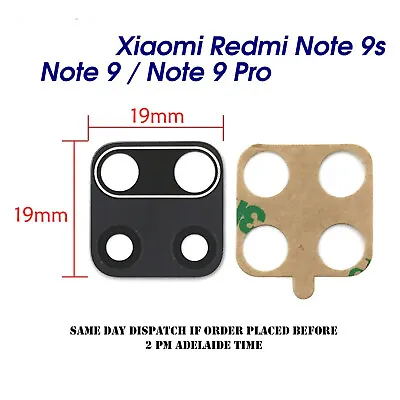 For Xiaomi Redmi Note 9 Pro / 9s Pro Max Back Camera Glass Lens Replacement Oem • $12.95
