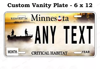 2000 Minnesota License Plate Critical Habitat Fishing Boat Auto ATV Bike Car • $14.99