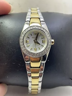 $25 • Buy Woen's Relic By Fossil Analog Dress Watch Two Tone Band Petite Dial Zr34265-h23