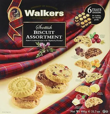 Walkers Shortbread All Butter Scottish Biscuit Assortment 900g | FREE P&P • £13.59