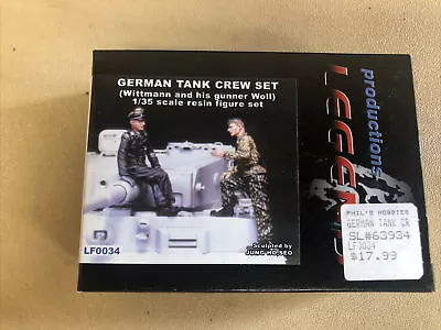 Legend Productions 1/35 Scale German Tank Crew Michael Wittman & Woll Resin Figu • $16.63