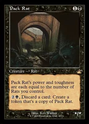 1x (455) Pack Rat - RETRO FRAME MTG Ravnica Remastered NM Magic Regular • $2.27