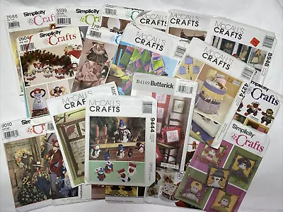 Craft Sewing Patterns Lot Of 25 Variety Uncut McCall's Butterick Simplicity • $39.99