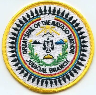 NAVAJO INDIAN NATION TRIBE ARIZONA AZ Small TRIBAL JUDICIAL BRANCH Police PATCH • $9.99