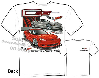 C-6 Corvette C6 Z06 T Shirt Corvette Tshirt Chevy Vette Tee Sz M L XL 2XL 3XL • $25.02