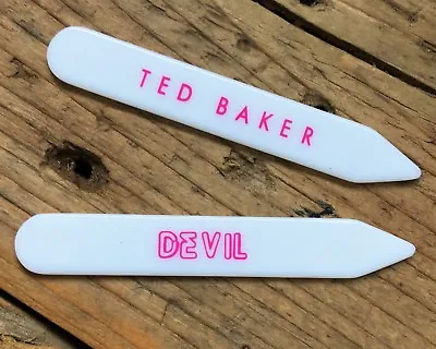 Ted Baker DEVIL Replacement Branded Collar Bone Stiffeners/Stays/Tabs - 6cm NEW • £3.95