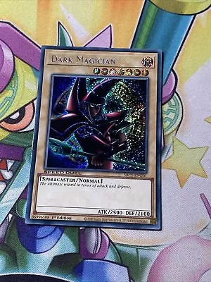 SBC1-ENG01 Dark Magician (Arkana) :: Secret Rare 1st Edition YuGiOh Card • £4.25