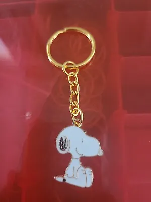 £2 • Buy Snoopy Gold Coloured Keyring Peanuts Bag Purse Charm Metal