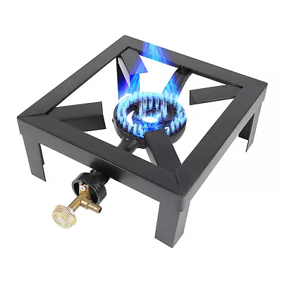 Outdoor Single Burner BBQ Cooker Cast Iron Propane LPG Gas Camping Stove • $24.59