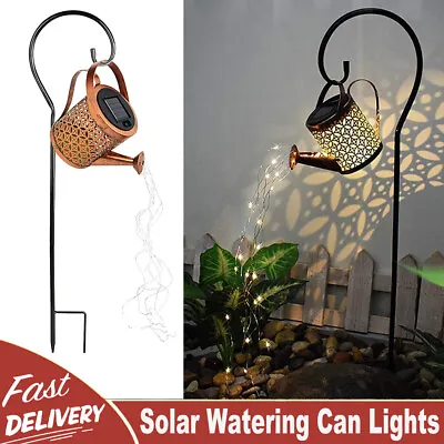 $13.89 • Buy Solar Watering Can Light Garden Outdoor Waterproof Kettle Yard Art Lamp Decor EI