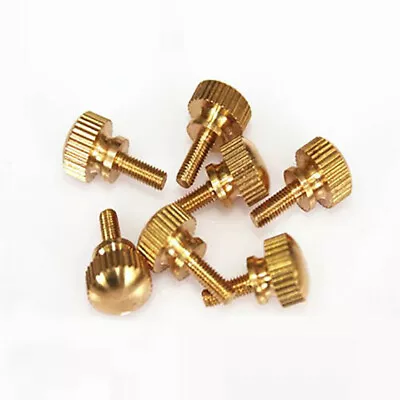 Brass Knurled Thumb Screws M3 M4 M5 M6 M8 M10 High-type Hand Grip Knob Bolts • $4.19