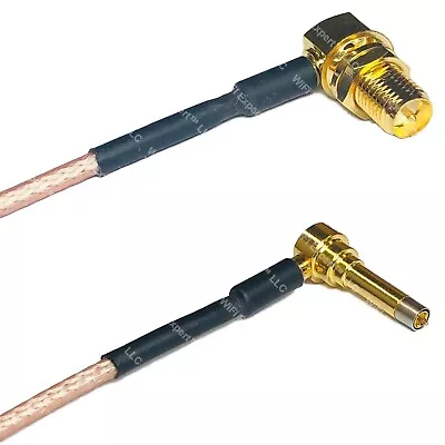 RG316 RP-SMA FEMALE ANGLE To MS156 Male Angle Long RF Cable Rapid-SHIP LOT • $9.99