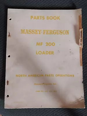 Massey Ferguson MF 200 MF200 Loader Parts Book Manual 651 123 M93 2/68 • $22.37