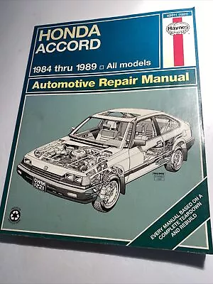 Haynes Honda Accord 1984-1985 Repair Manual #1221 Tt • $8.80