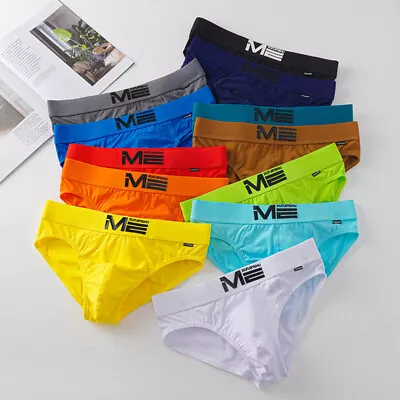 Men's Cotton Breathable Briefs Underpants Underwear Male Panties Knickers  + • $4.68