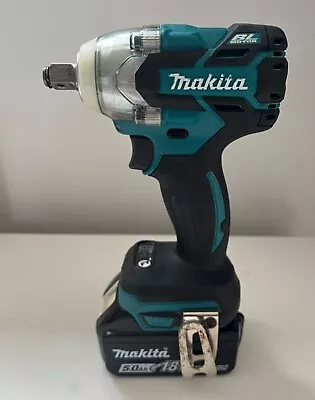 Makita DTW285Z 18V BL LXT Cordless Li-ion Brushless Impact Wrench & 5Ah Battery • £140