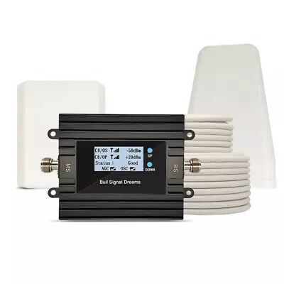 Dual Band Repeater 900/1800Mhz B8 B3 EGSM 3G 4G Signal Booster LCD Display • $112.10