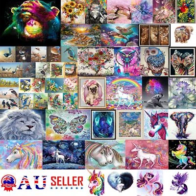 $12.90 • Buy DIY 5D Full Drill Diamond Painting Embroidery Cross Stitch KiRO Art Decor GifCG