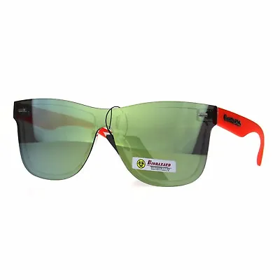 Biohazard Sunglasses Unisex Fashion Rims Behind Lens Square Frame • $18.48