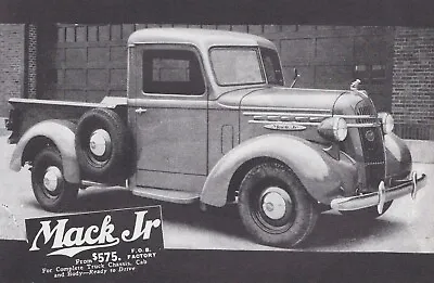 Mack Truck 1937 Mack Jr Advertisment Poster Fine Art Estrans 8x10 PRINT PHOTO • $6.98