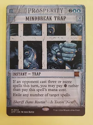 Mindbreak Trap NM #12 Outlaws Of Thunder Junction: Breaking News MTG • $16.95