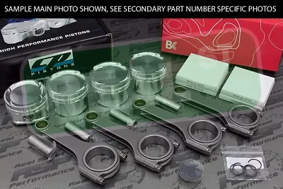 CP Pistons Brian Crower Rods Eclipse 1G DSM 4G63T 6 BOLT 9.0:1 86mm • $1284.51