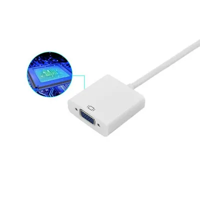 Mini Display Port DP Thunderbolt Male To VGA Female Cable Adapter MND • £3.49