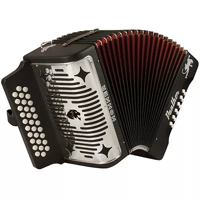 Hohner Panther 31-Key Diatonic Accordion Keys F Bb Eb Black Laquer Finish 3100FB • $668.99