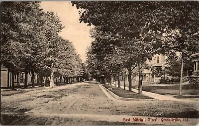 View On East Mitchell Street Kendallville IN Vintage Postcard W26 • $7.49