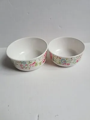 Cath Kidston Set Of 2 Floral Melamine Bowls • £18