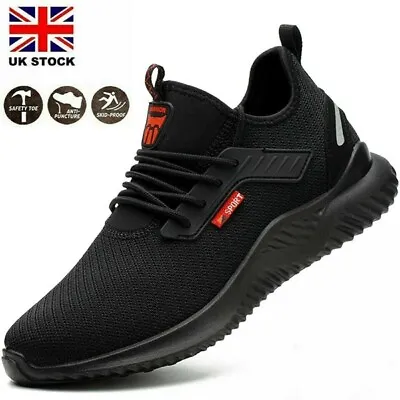 Mens Safety Shoes Work Trainers Womens Steel Toe Cap Lightweight Hiking Boots UK • £26.99